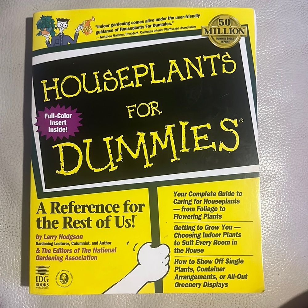 Houseplants For Dummies [Paperback] Hodgson, Larry and National Gardening